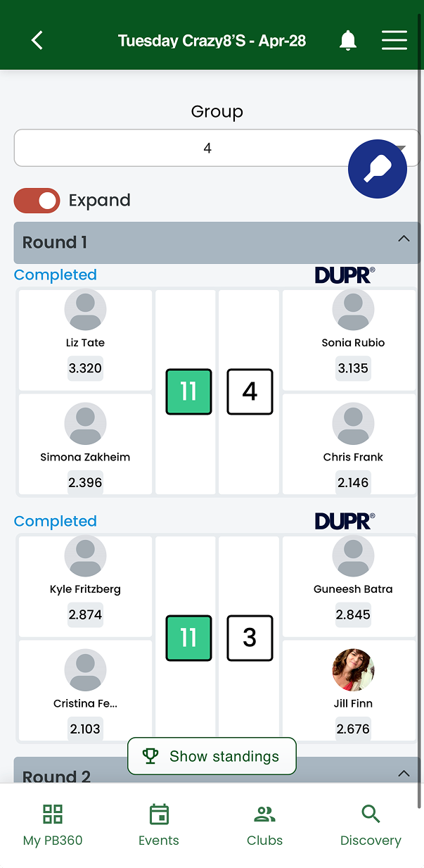 Automatic DUPR upload